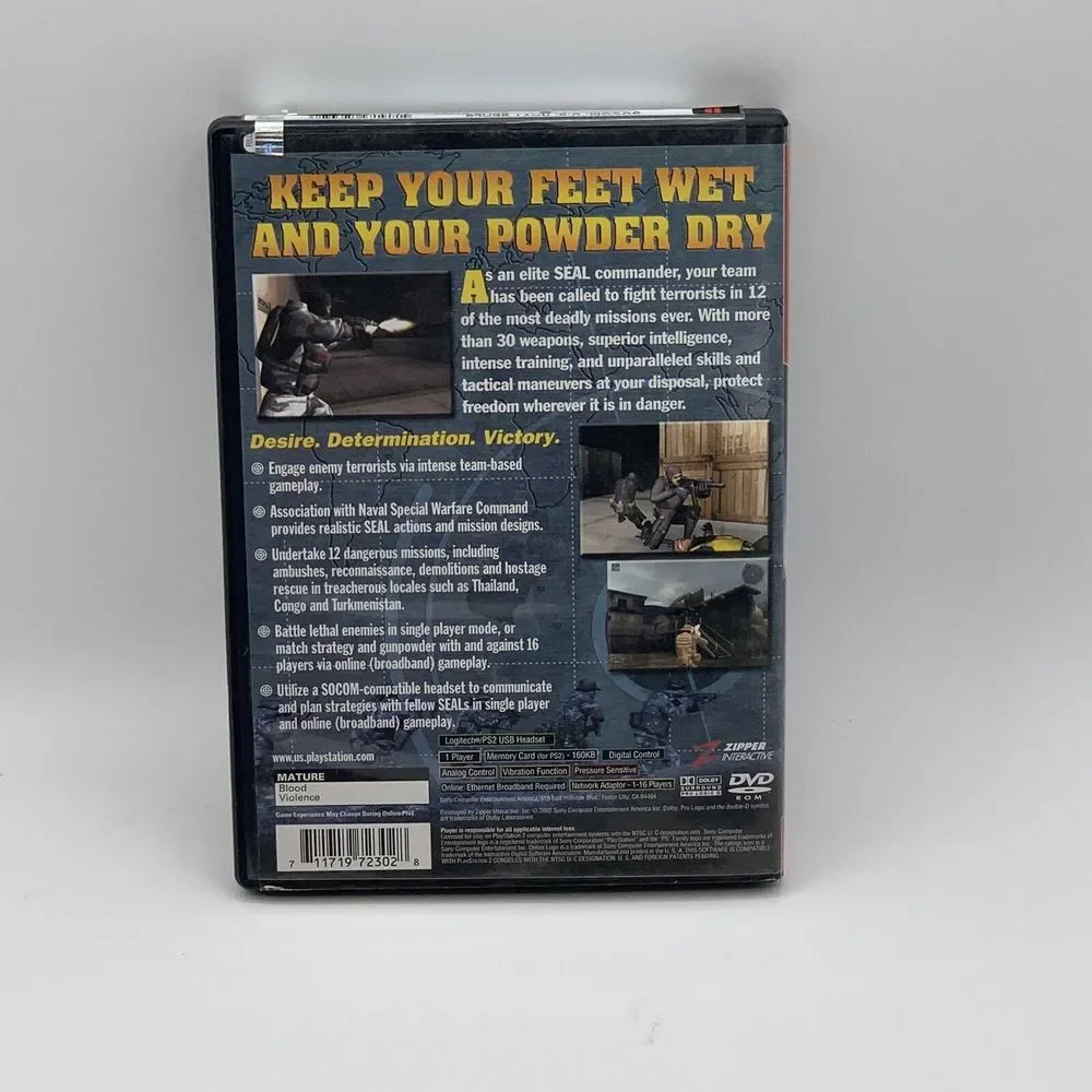 SOCOM U.S. Navy Seals Greatest Hits Sony PlayStation 2 PS2 Zipper Interactive 02